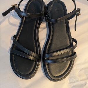 Elegant Black Strappy Sandals